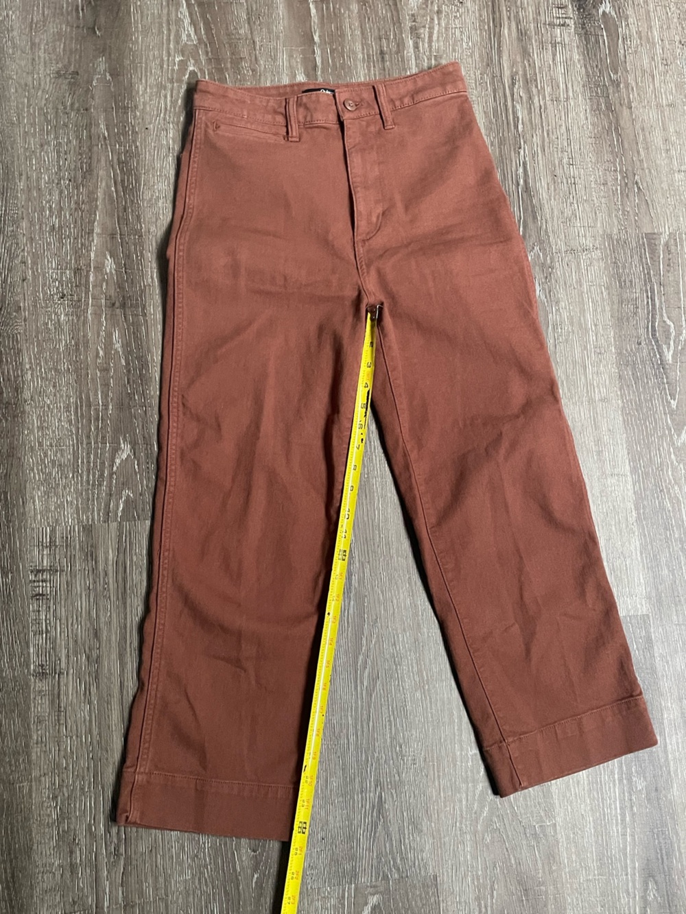Quince Terracotta Straight-Leg Pants